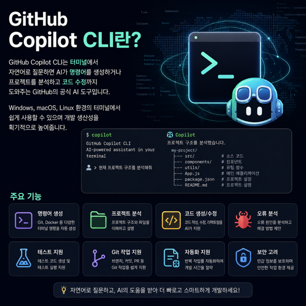 GitHub Copilot CLI 소개와 주요 기능