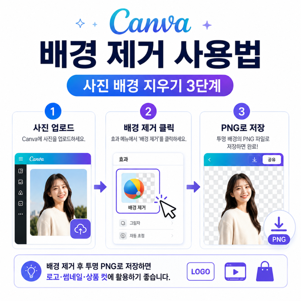 Canva 배경 제거 사용법 사진 선택과 배경 제거 전 확인사항